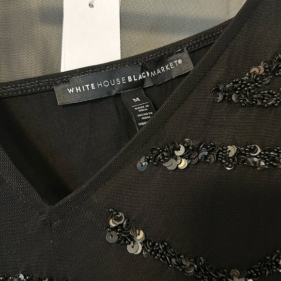 NWT, White House Black Market Size medium, Split sleeve OTT Tunic. - Picture 2 of 7